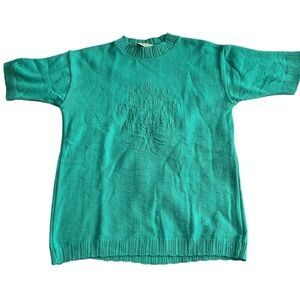 Country Romance Green Cottagecore Knit Top US S